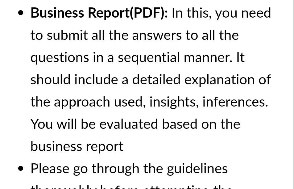 Marks -11 marks Note 1) please go through , the