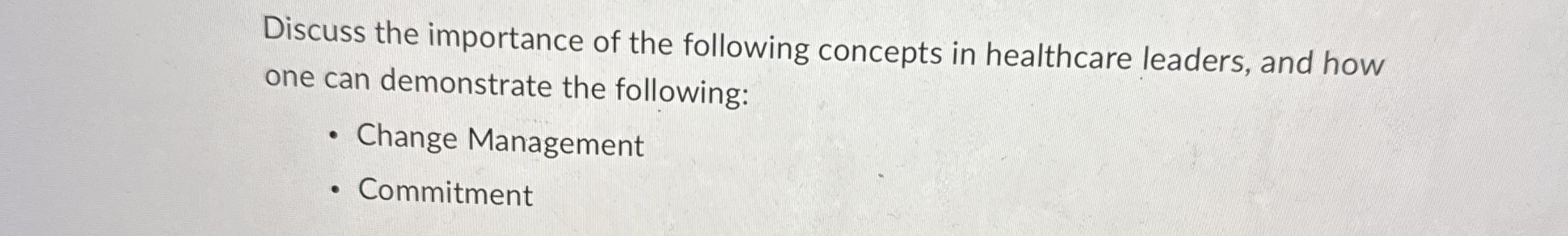 Discuss the importance of the following concepts