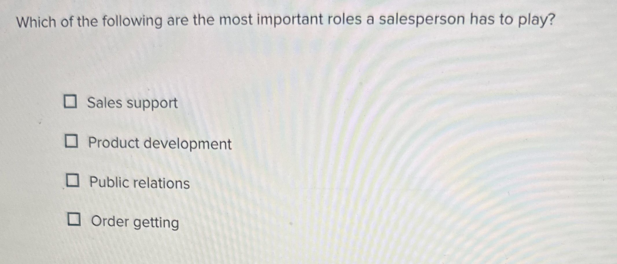 Which of the following are the most important