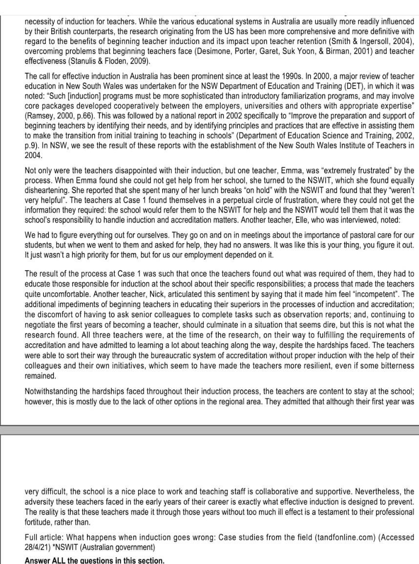 QUESTION 2 (20 Marks Making reference to the case