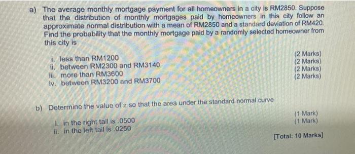 need help with this a) The average monthly