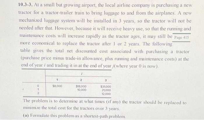 In Part (a) you will draw a network to represent