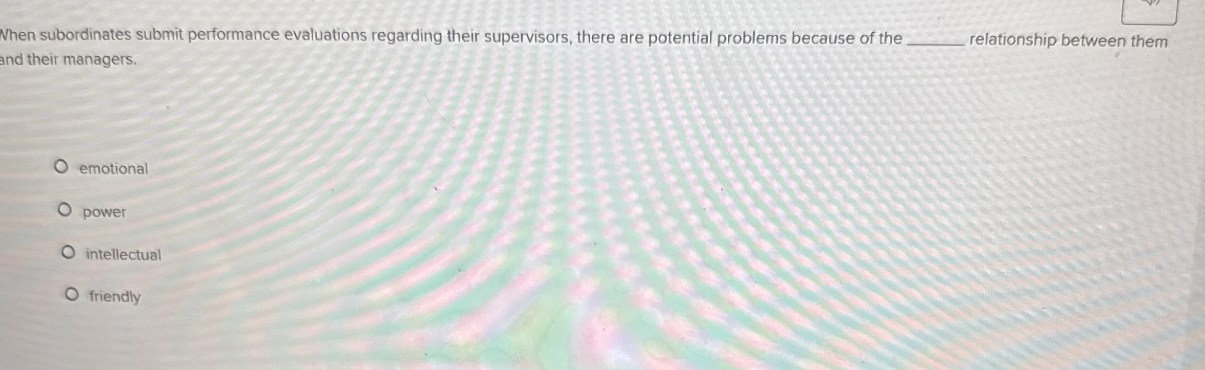 When subordinates submit performance evaluations