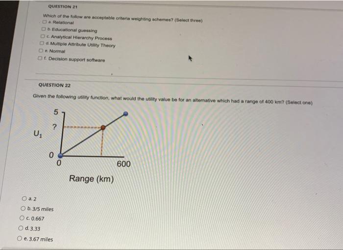 QUESTION 21 Which of the follow are acceptable