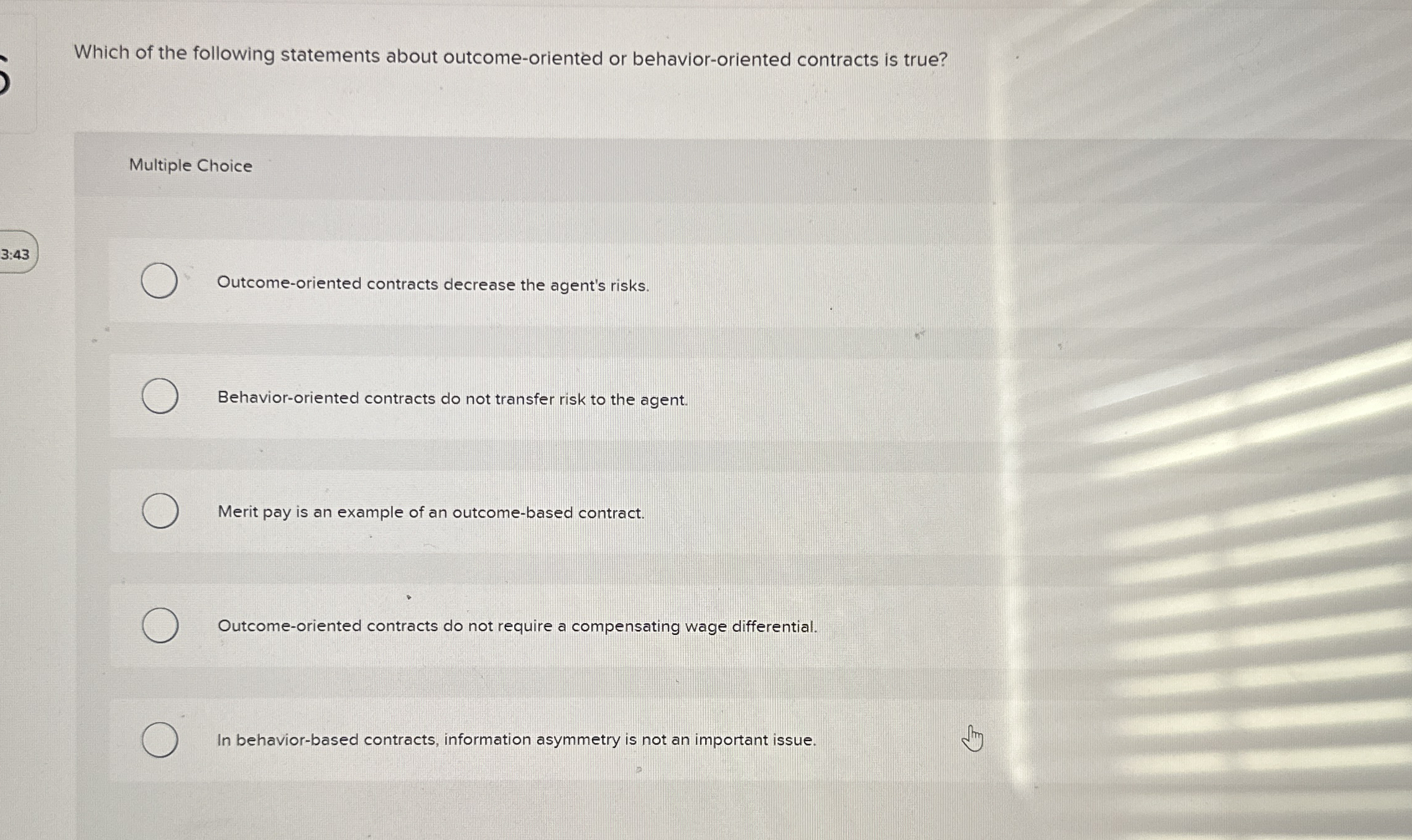 Which of the following statements about outcome -