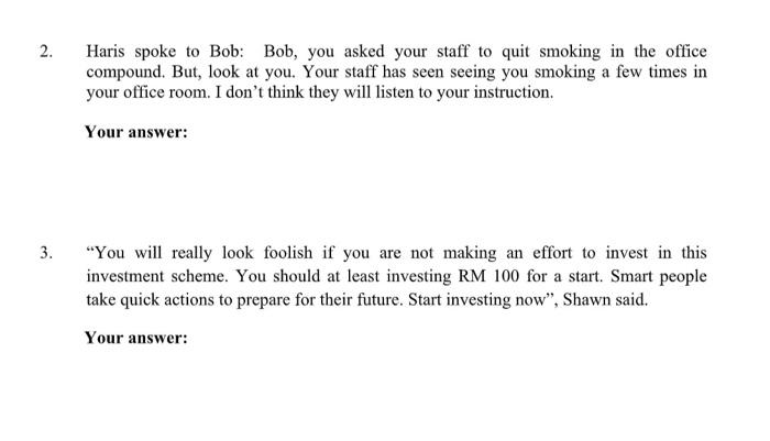 PART C: FALLACIES (20 Marks) Identify the fallacy