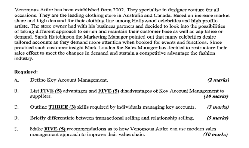 Venomous Attire has been established from 2002.