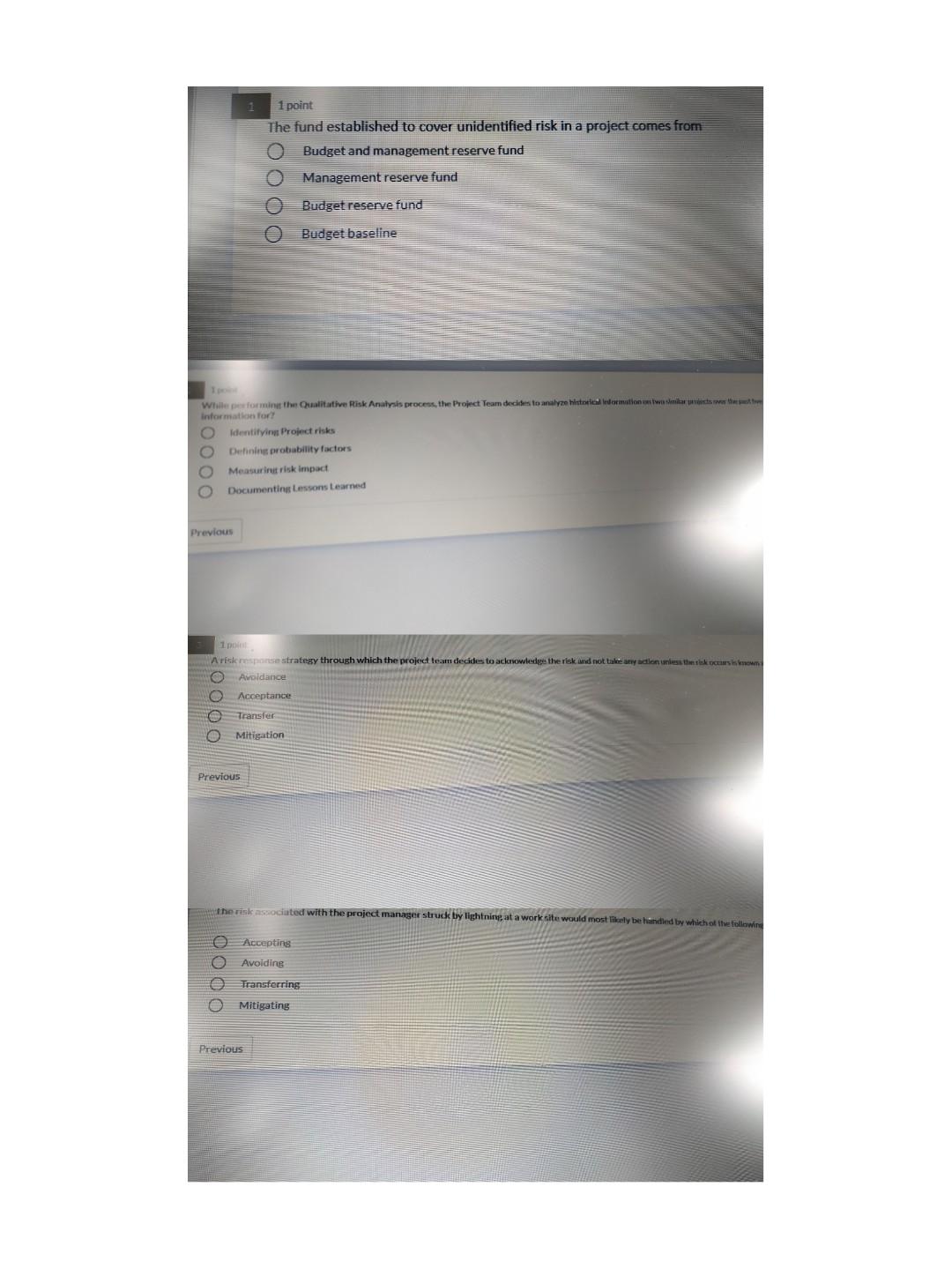 1 1 point The fund established to cover