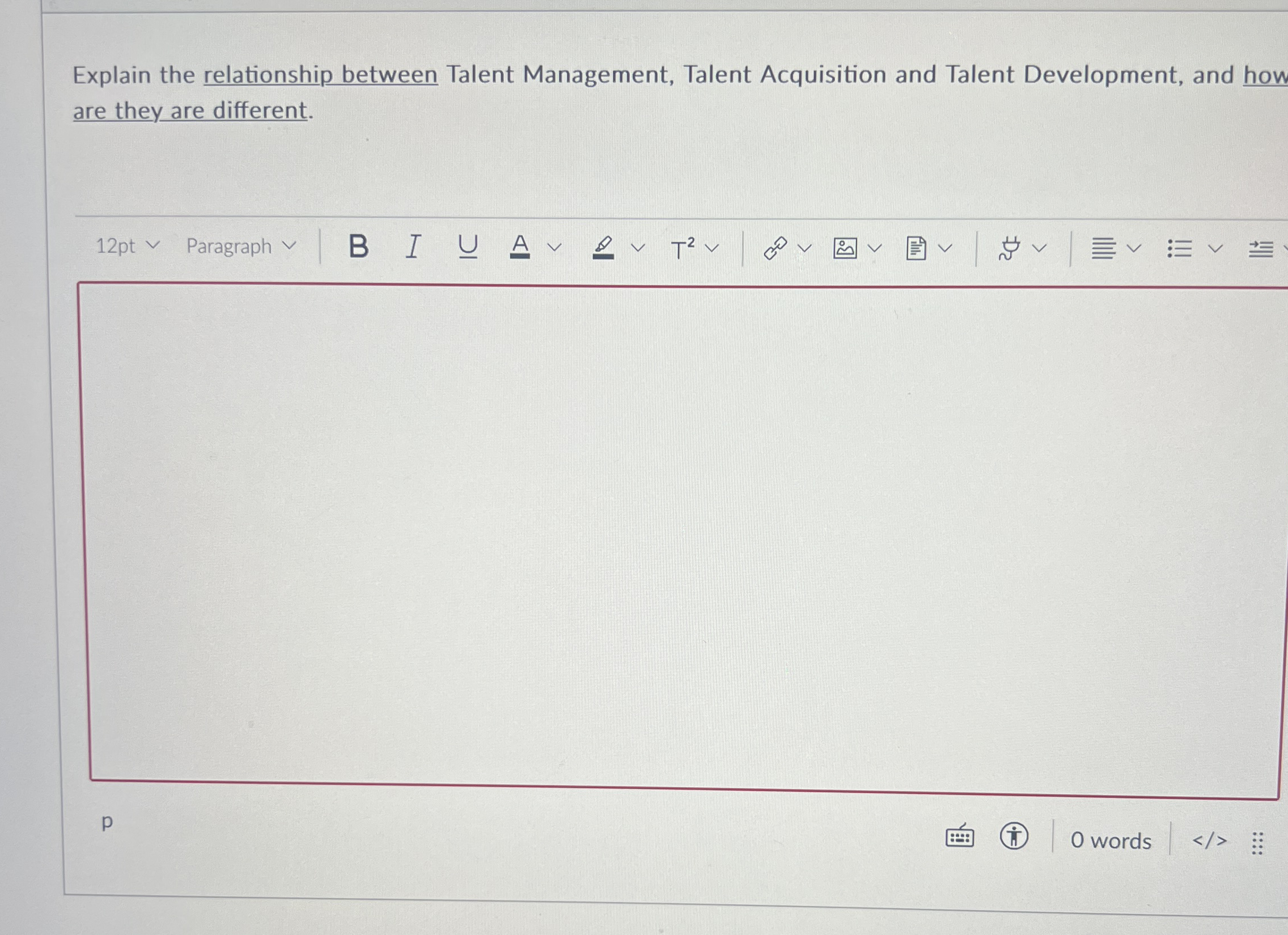 Explain the relationship between Talent