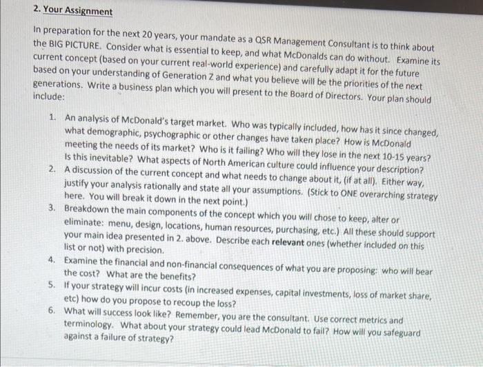 Note: The case study below is about McDonald's