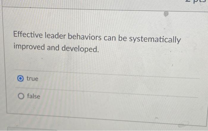 3 Effective leader behaviors can be