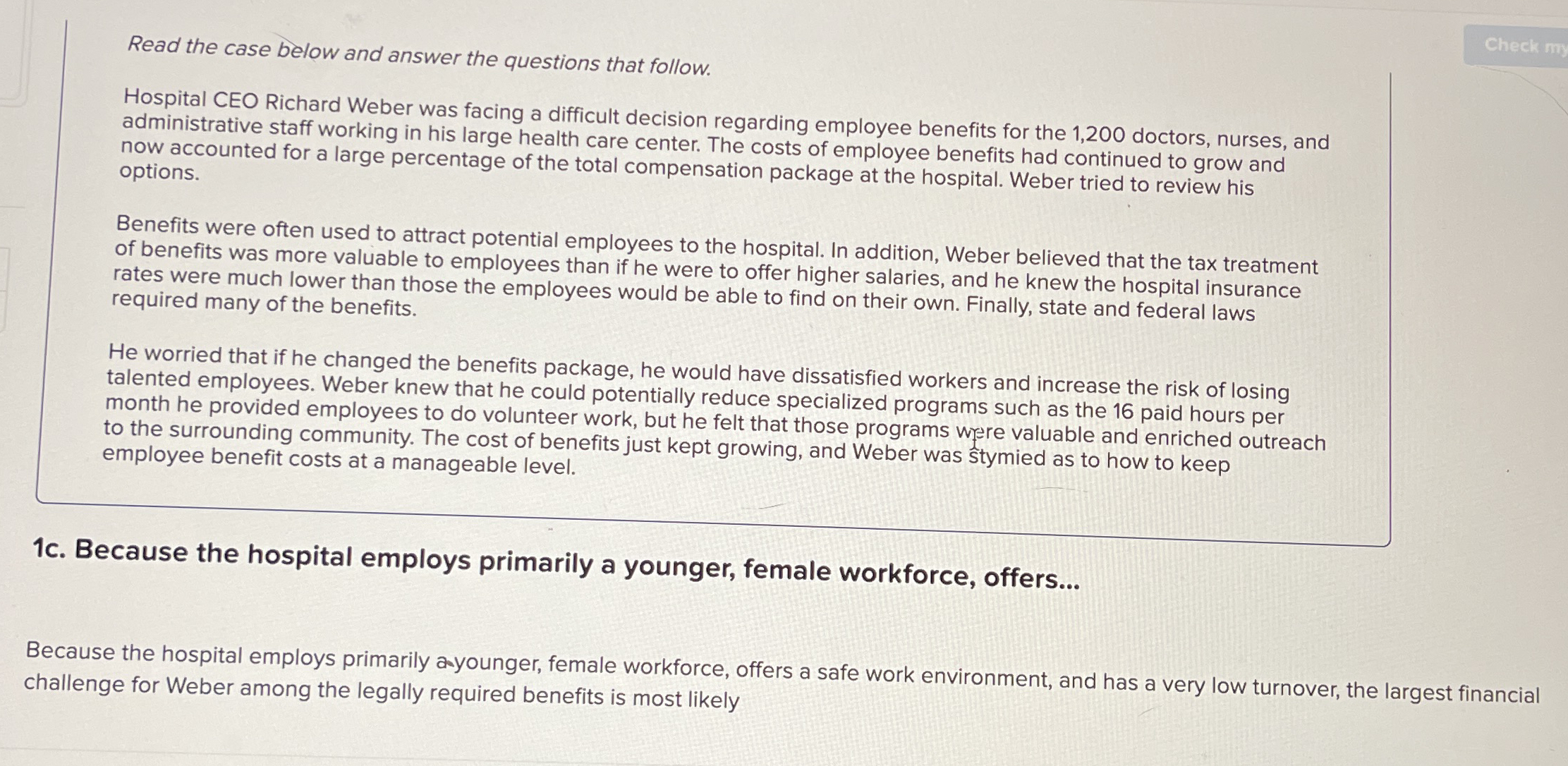 Read the case below and answer the questions that