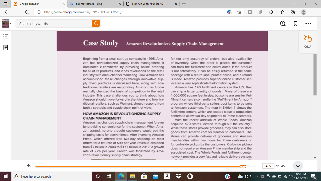 Amazon Revolutionizes Supply Chain Management