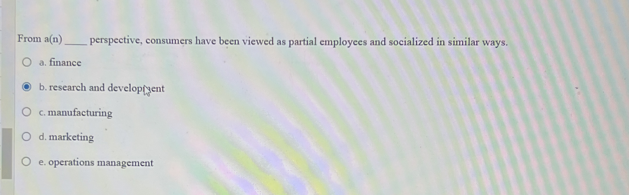 From a ( n ) q , perspective, consumers have been