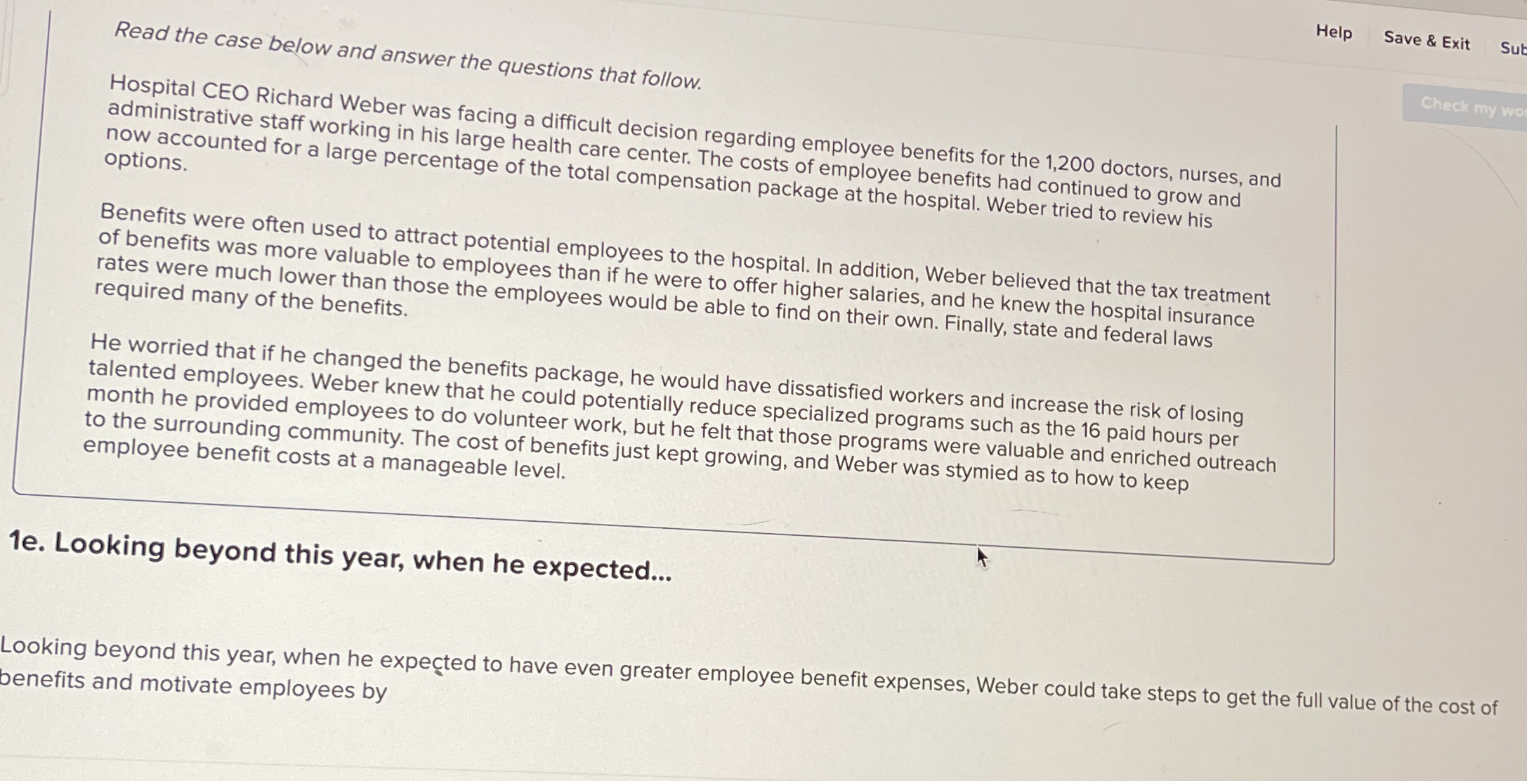 Read the case below and answer the questions that