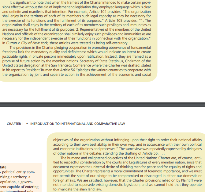 Briefly discuss the interrelation between the UN