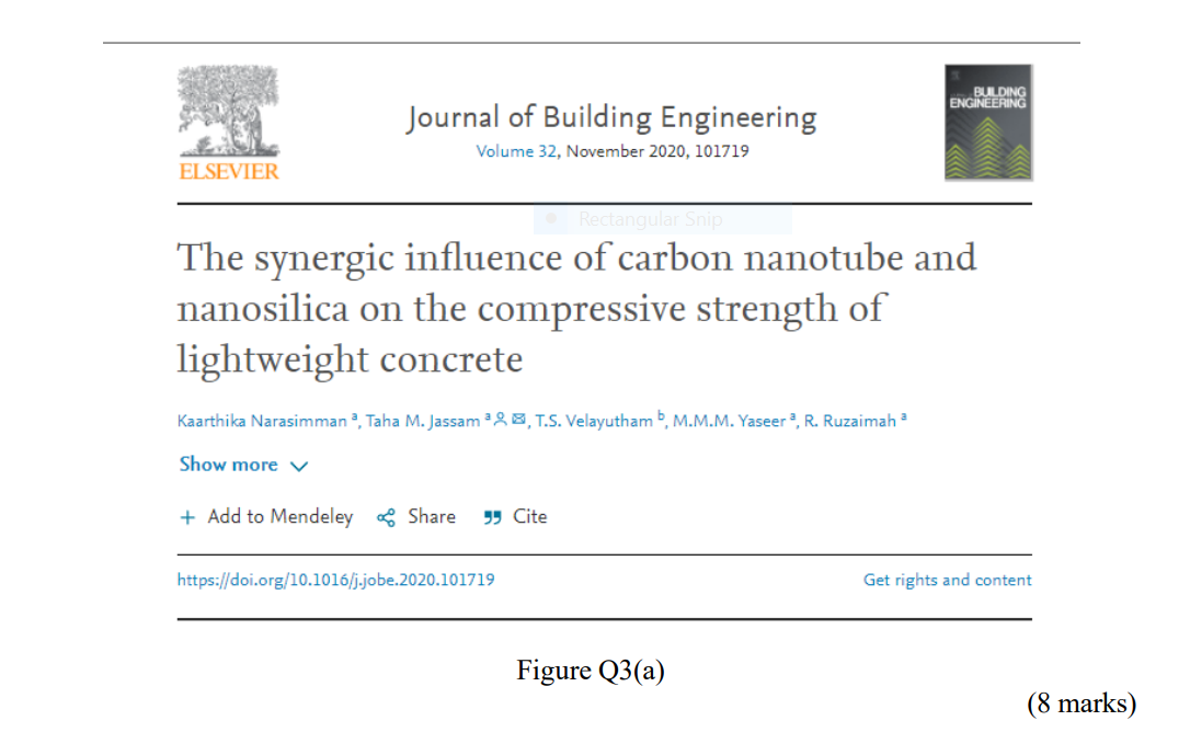 Q3(a) Figure Q3(a) shows the details of an online