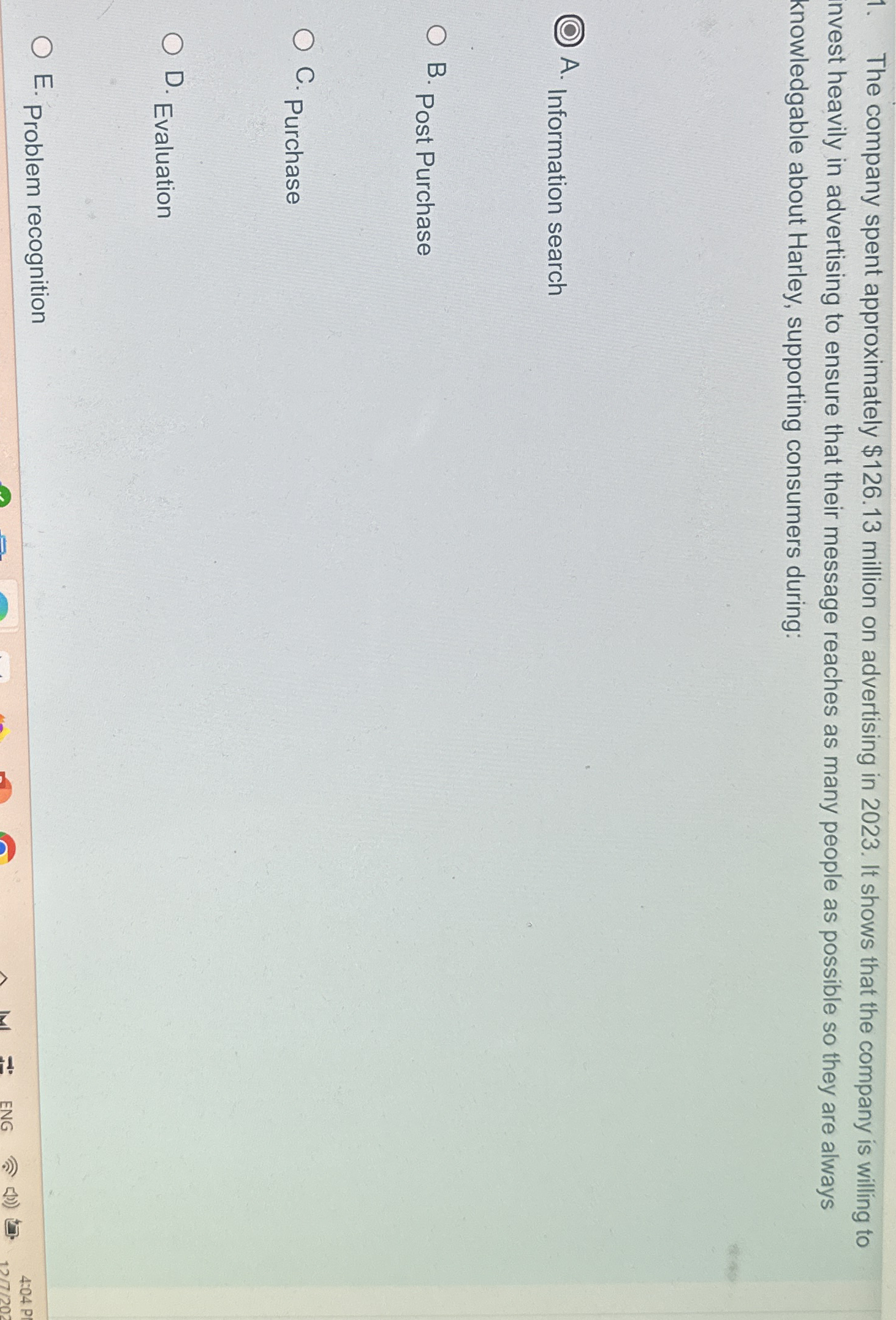 The company spent approximately $ 1 2 6 . 1 3