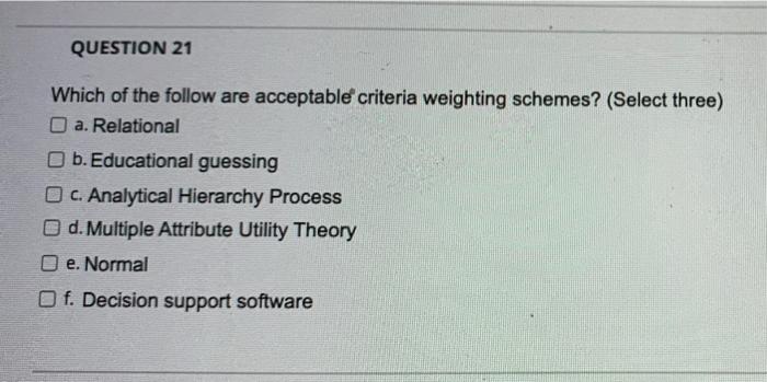 QUESTION 29 Which of the following system
