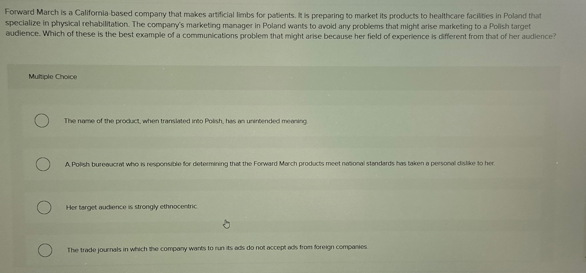 Forward March is a California - based company