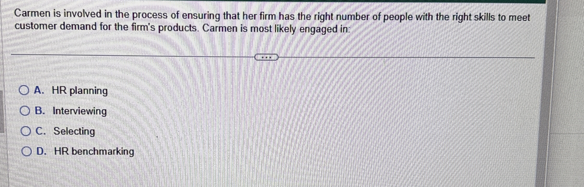 Carmen is involved in the process of ensuring