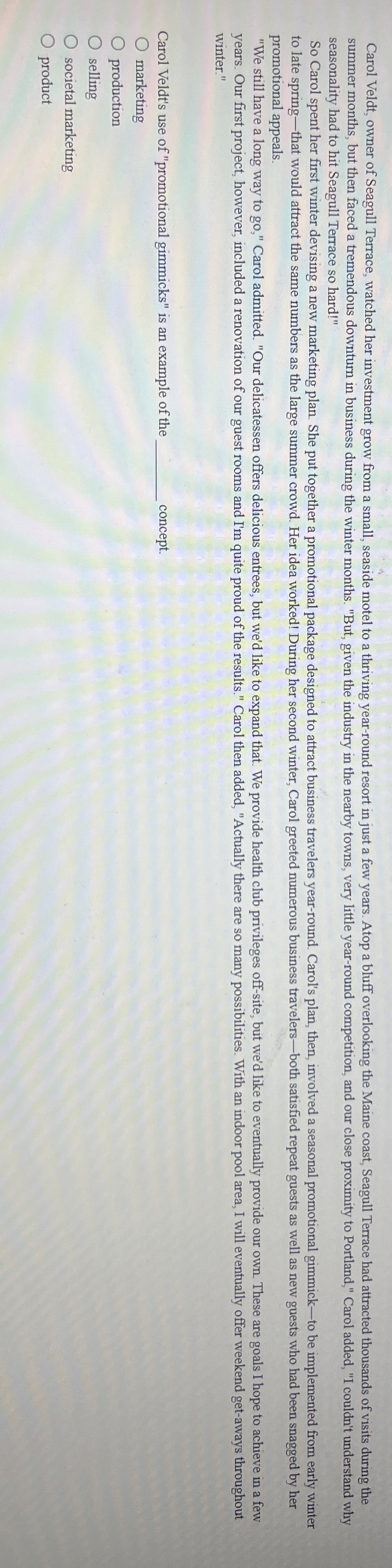 seasonality had to hit Seagull Terrace so hard!"