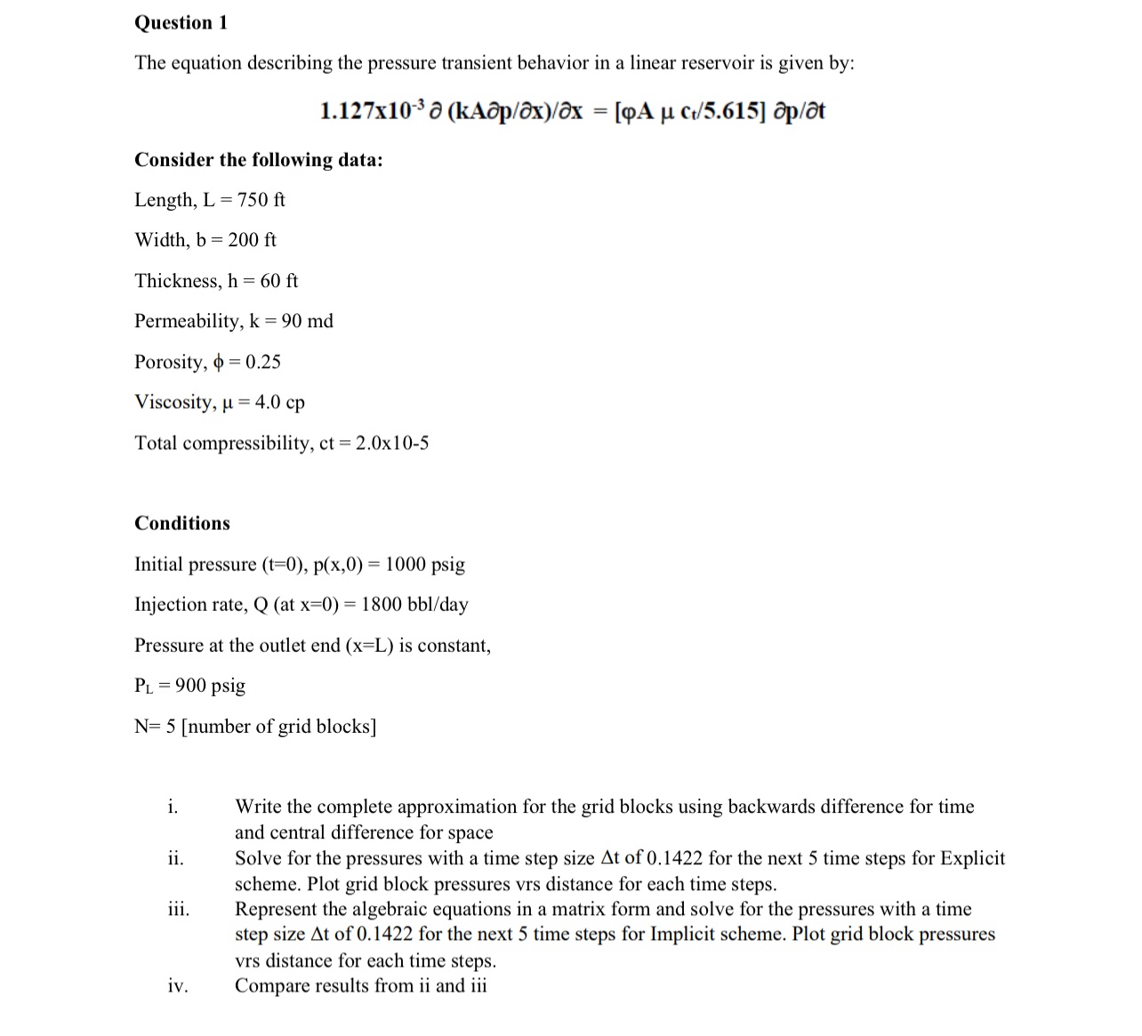 solve all parts using excel