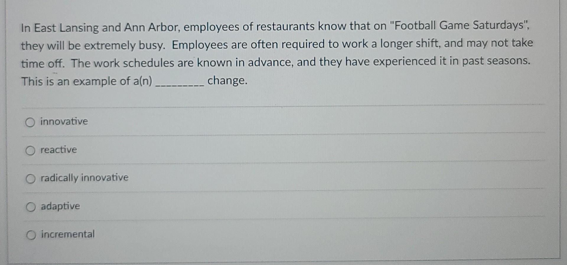 MGMT1010 is our emotional or behavioral response