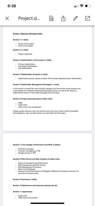 Please answer the following question section vise