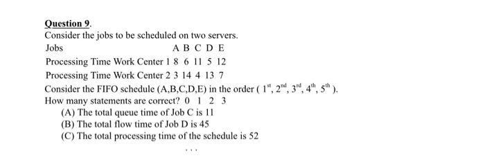 Schedule the progress on the three Jobs A,B,C,