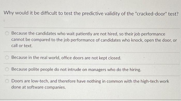 Why would it be difficult to test the predictive