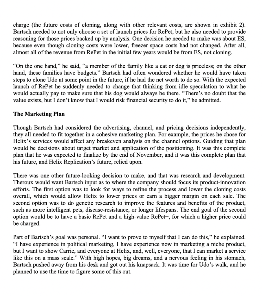 The primary task is to provide a response to the