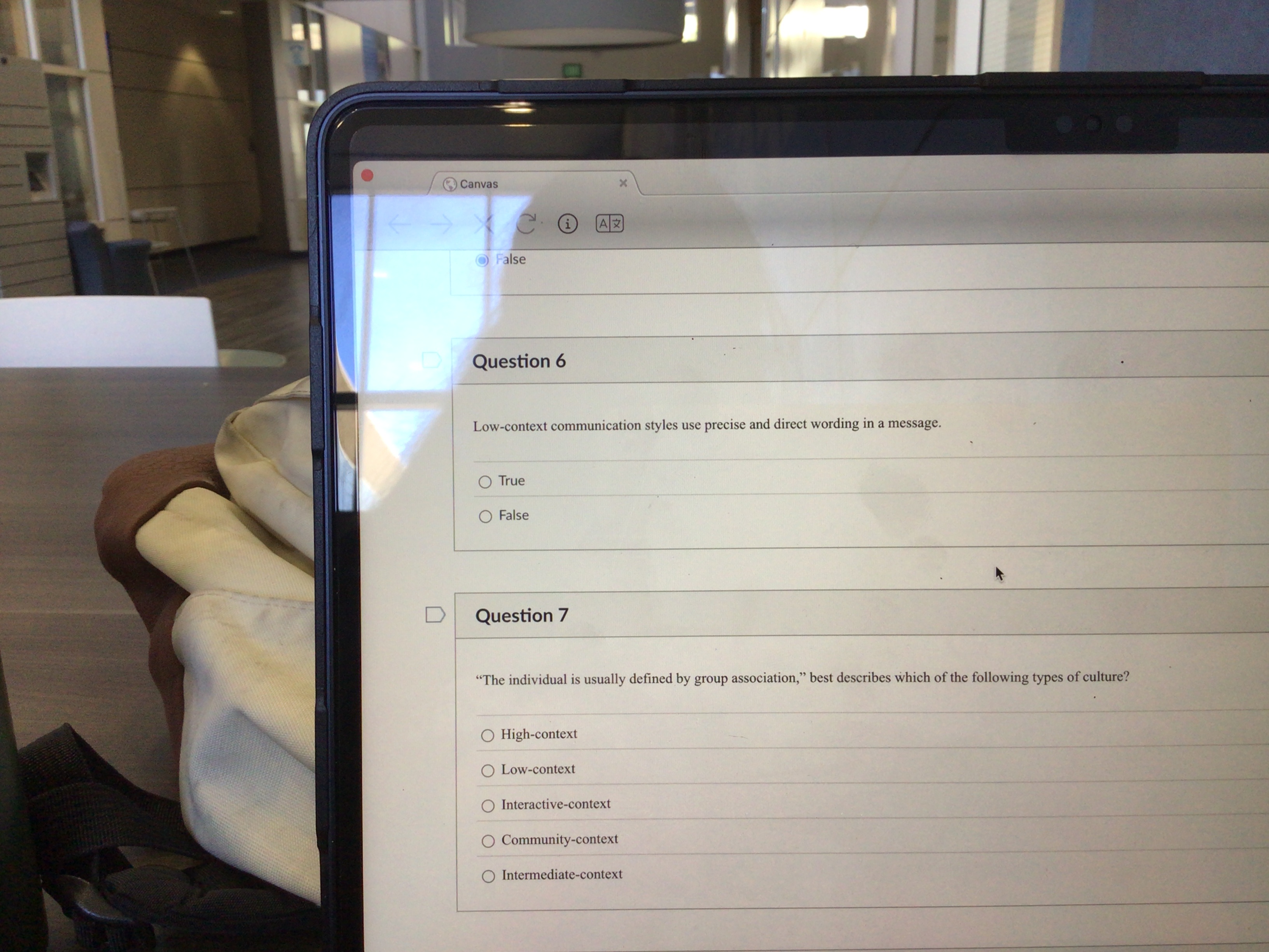 Question 6 Low - context communication styles use