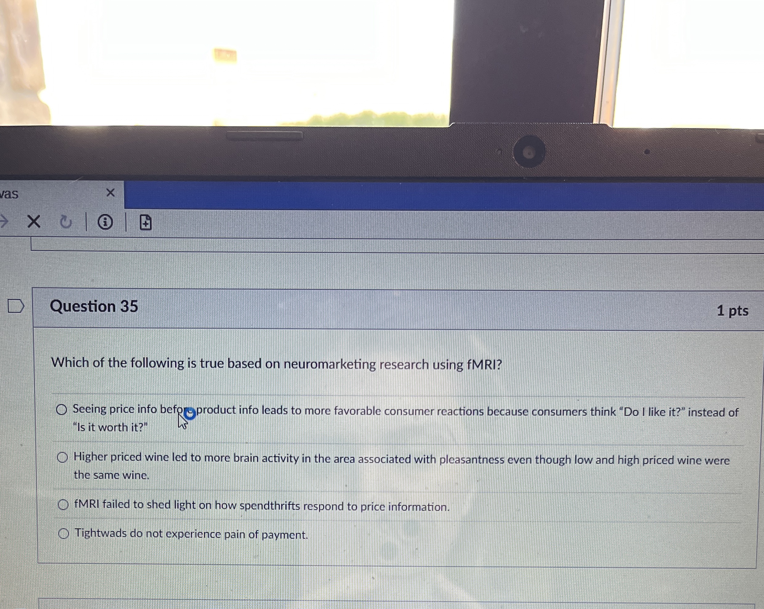 WhQuestion 3 5 1 pts Which of the following is