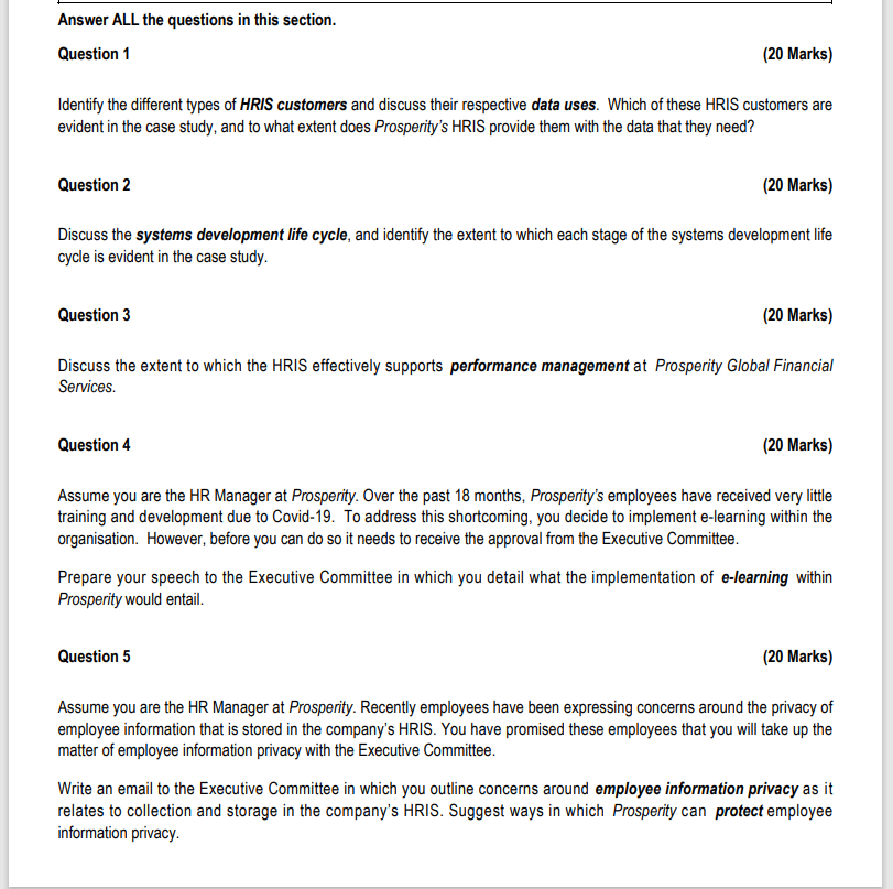 CASE STUDY [100 Marks] Read the following case