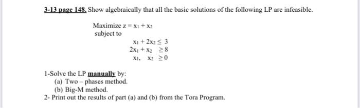 3-13 page 148. Show algebraically that all the