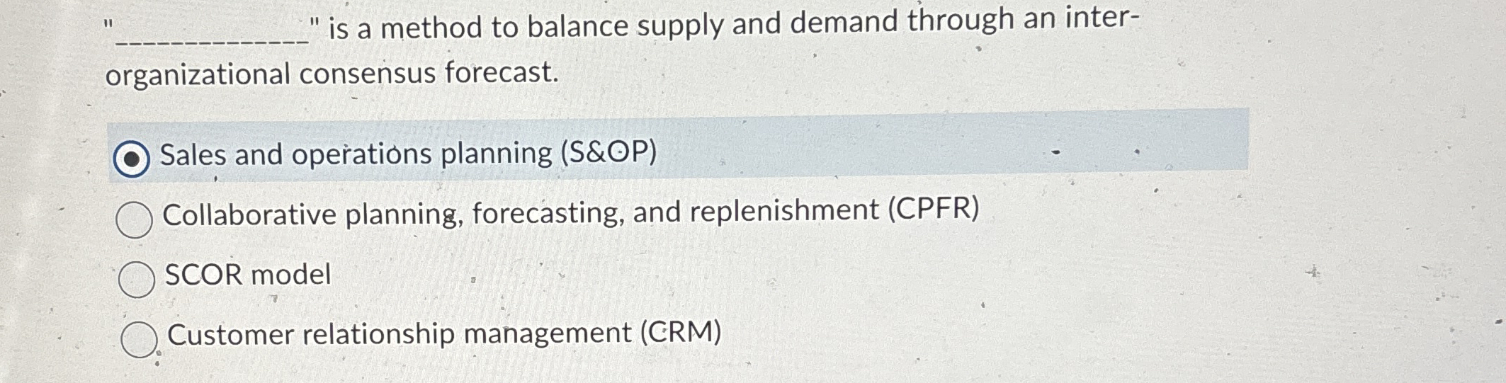 " q , " is a method to balance supply and demand