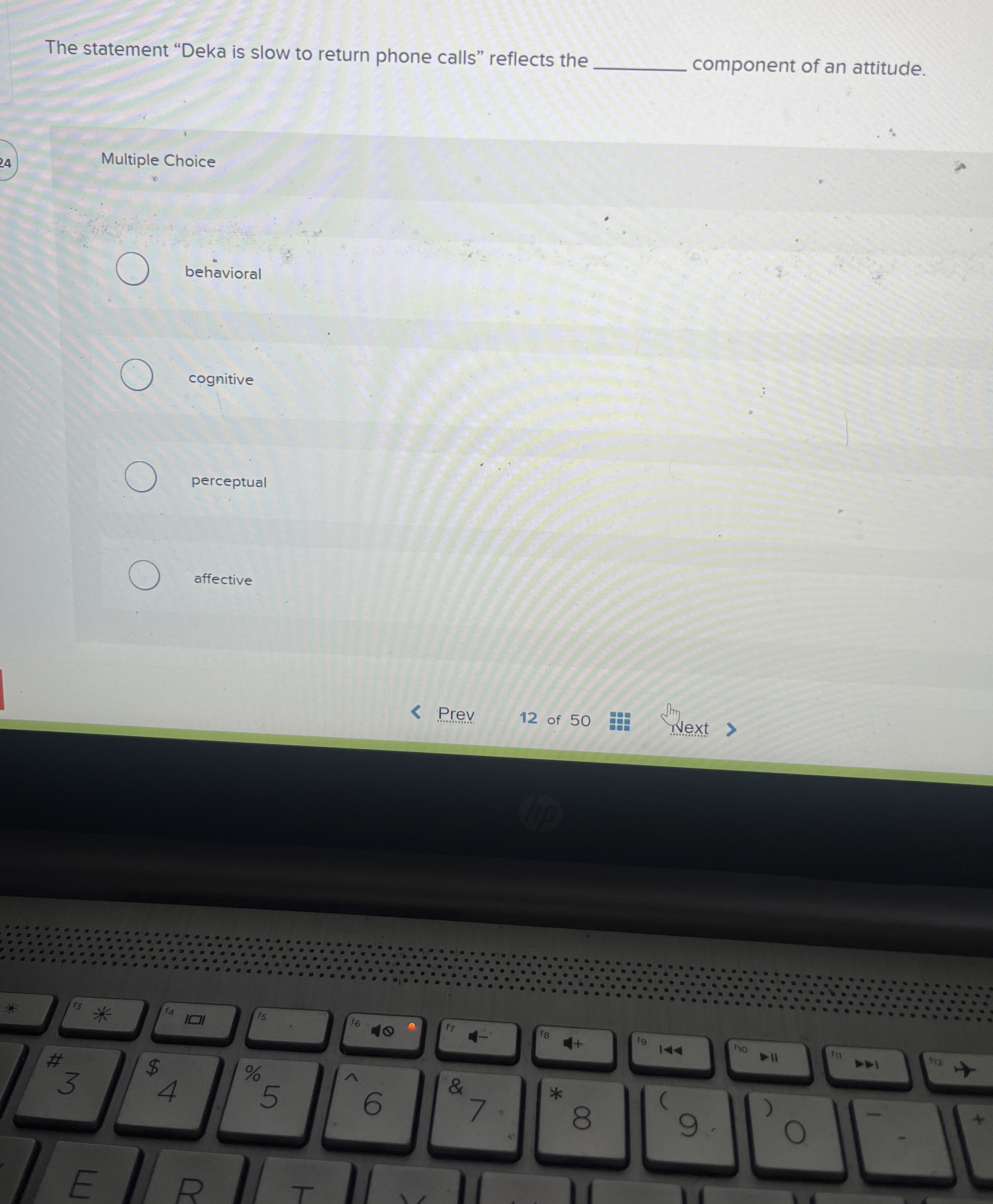 The statement "Deka is slow to return phone