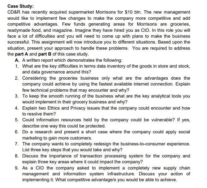 Case Study: CD&R has recently acquired