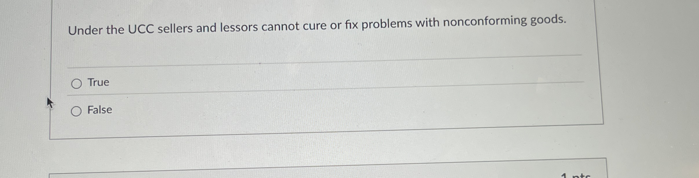 Under the UCC sellers and lessors cannot cure or