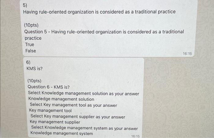 5) Having rule-oriented organization is