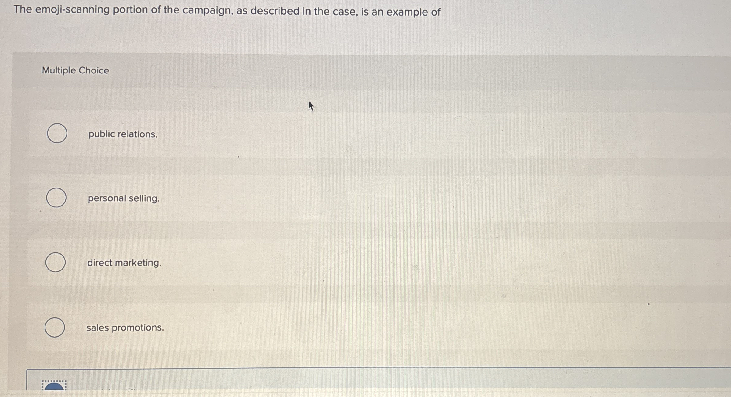 The emoji - scanning portion of the campaign, as