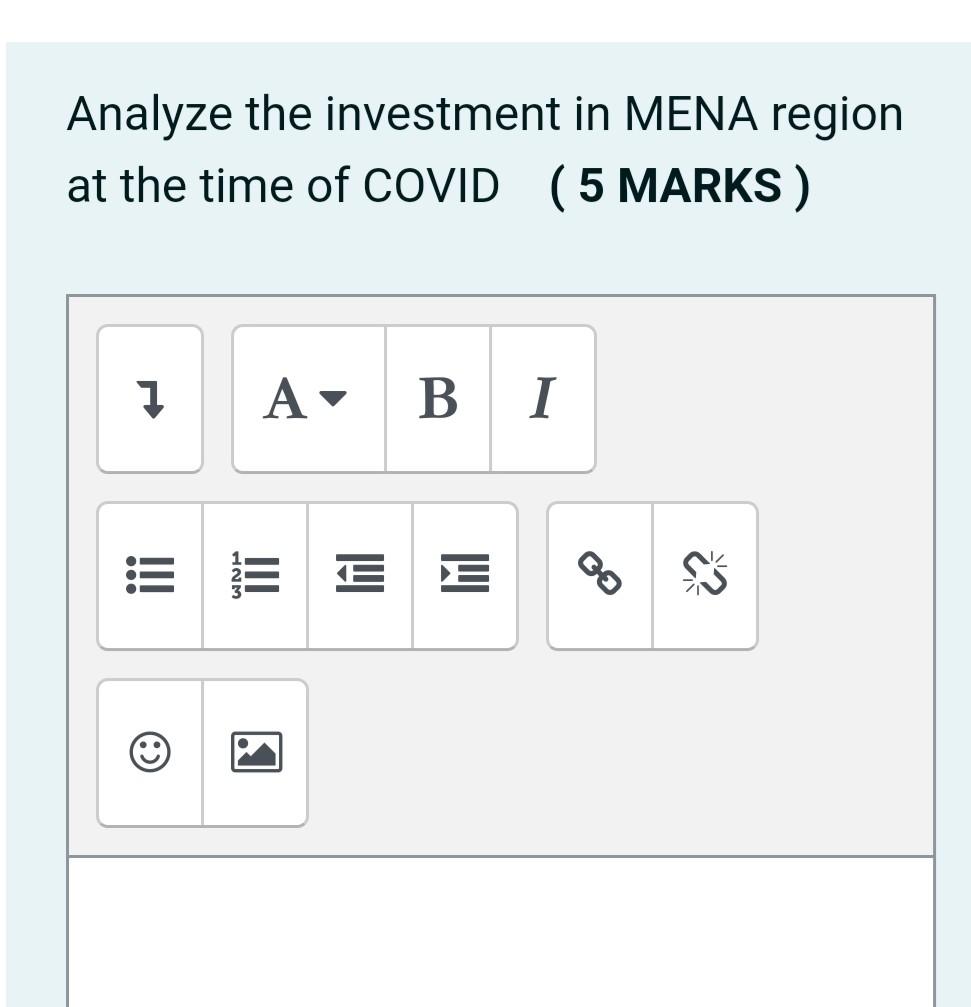 Analyze the investment in MENA region at the time