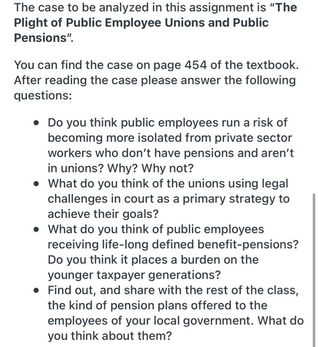 The case to be analyzed in this assignment is