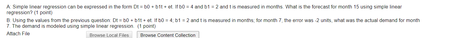 A: Simple linear regression can be expressed in
