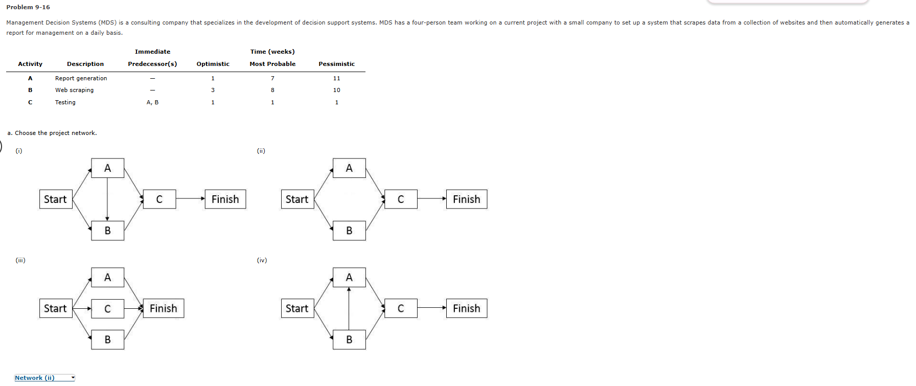 Problem 9 - 1 6 report for management o n a daily