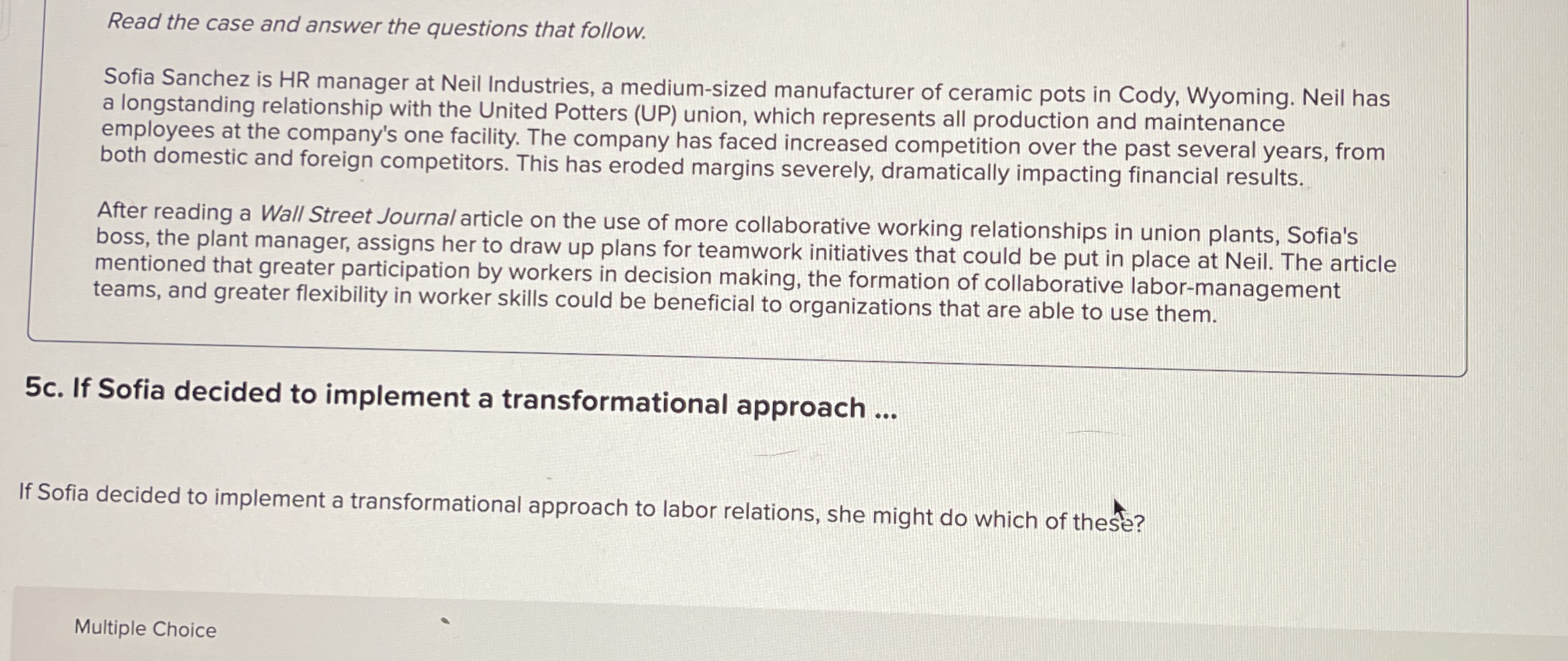 Read the case and answer the questions that