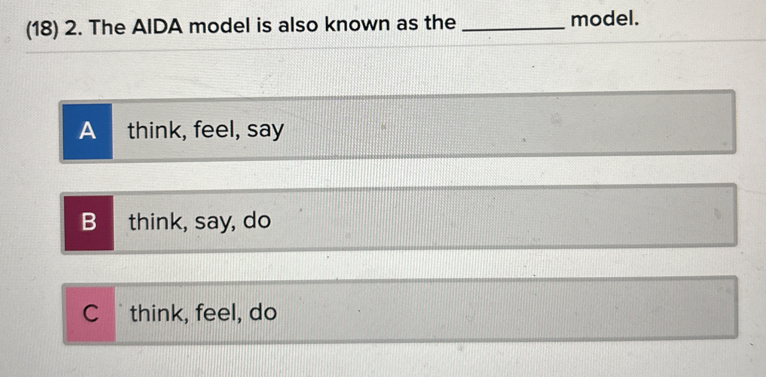 ( 1 8 ) 2 . The AIDA model is also known as the q