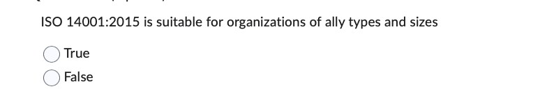 ISO 1 4 0 0 1 : 2 0 1 5 is suitable for