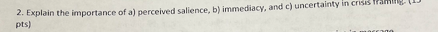 2. Explain the importance of a) perceived